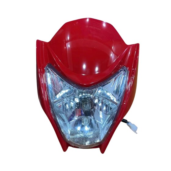 CARETA Y FOCO AKT150-COMPLETA-ROJO,