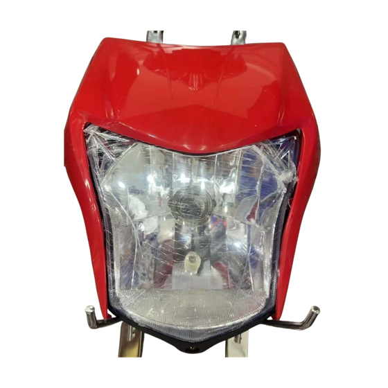 CARETA Y FOCO HONDA XR150-COMPLETA-ROJO