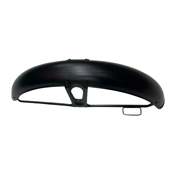 GUARDAFANGO DELANTERO CG125-METALICO NEGRO MATE