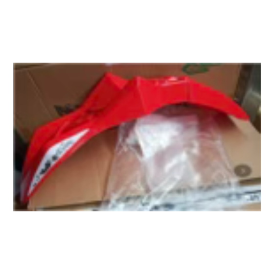 GUARDAFANGO DELANTERO SX200-ROJO