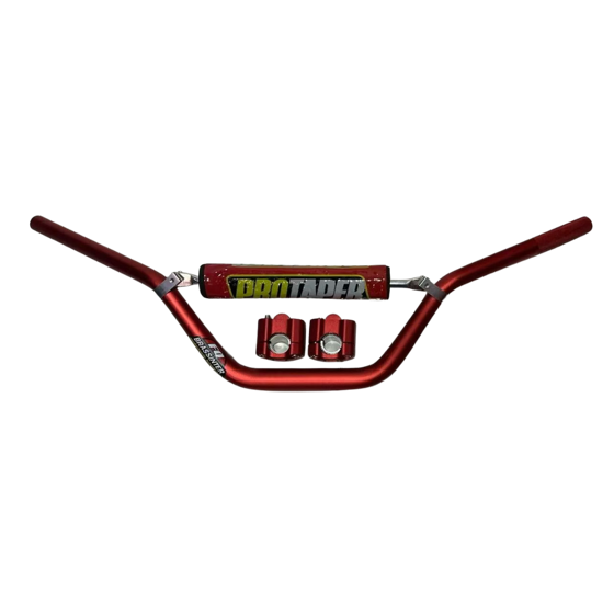 MANUBRIO DE ALUMINIO PARA MENSAJERA CON CLANES Y ESPONJA-ROJO