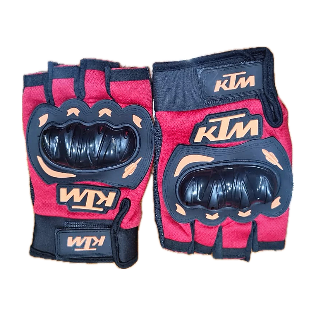 GUANTES KTM CORTO-ROJO
