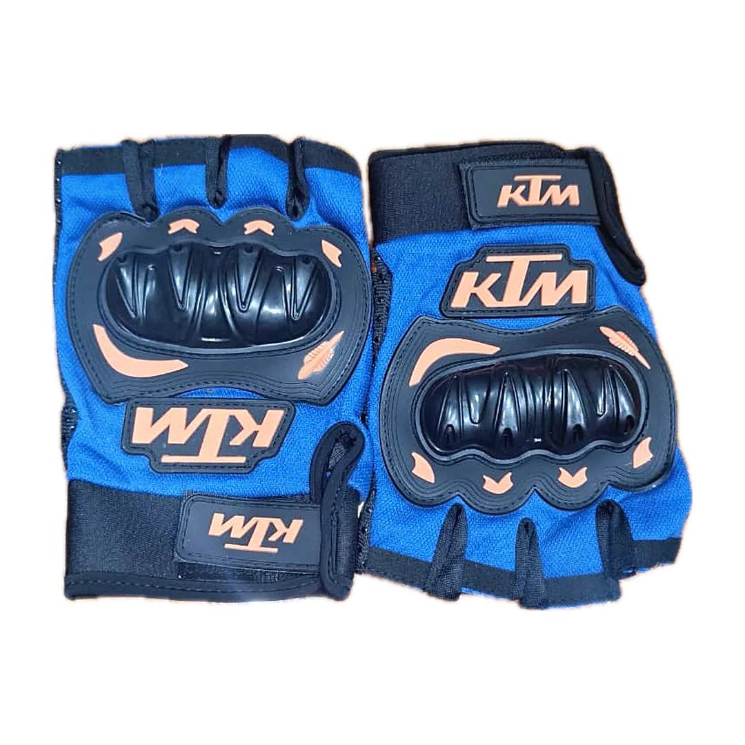 GUANTES KTM CORTO-AZUL