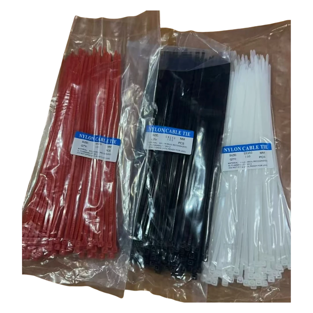 BRIDA PLASTICA 5*250-BOLSA100 PCS-NEGRO