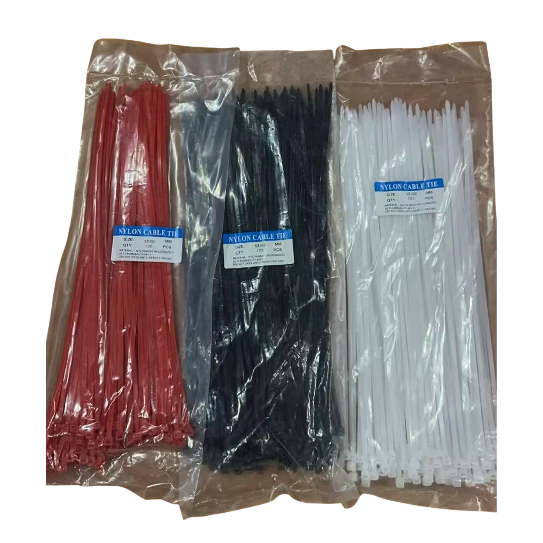 BRIDA PLASTICA 5*300-BOLSA100 PCS-BLANCO