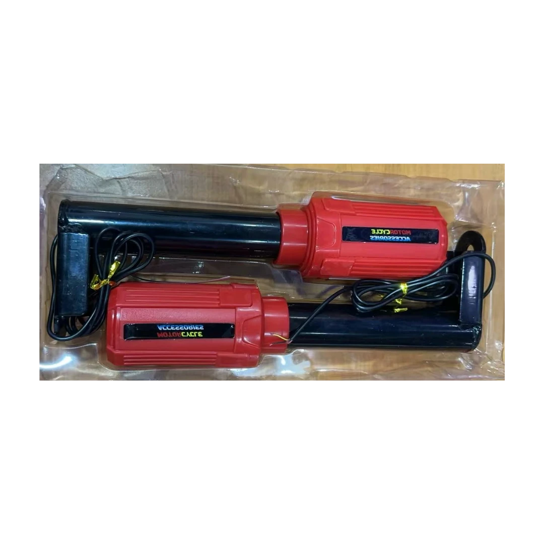 DEFENSA PARA MOTOR- 2 PIEZAS CON LUCES- ROJO
